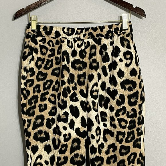 Banana Republic Skinny Pants Women Sz XS Leopard Snake Skin Gothic Goth Elastic - Picture 3 of 12